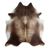 Brown cowhide rug XL