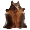 Brown cowhide rug XL