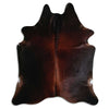 Brown cowhide rug XXL