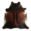 Brown cowhide rug XL