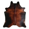Brown cowhide rug XL