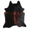 Brown cowhide rug XXL