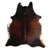 Brown cowhide rug XL