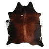 Brown cowhide rug XL