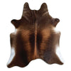 Brown cowhide rug XL