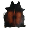 Brown cowhide rug L