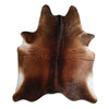 Brown cowhide rug XL