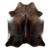 Brown cowhide rug XL