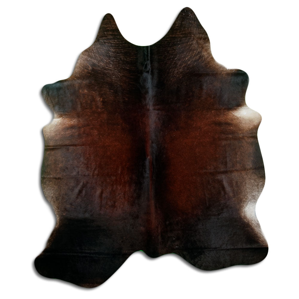 Brown cowhide rug XL