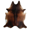 Brown cowhide rug XXL
