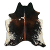 Tricolour cowhide rug L
