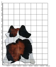 Načíst obrázek do prohlížeče Galerie, Tříbarevná hovězí kůže XL
