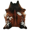 Tricolour cowhide rug L