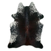Tricolour cowhide rug L