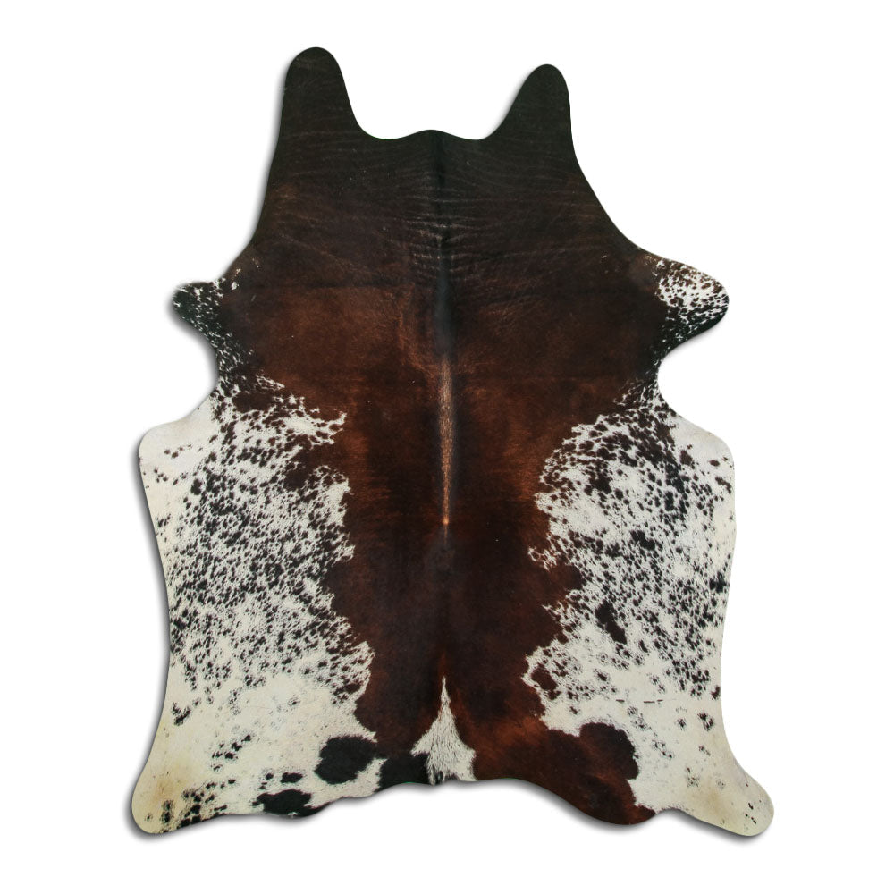 Tricolour cowhide rug L