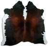 Tricolour cowhide rug M