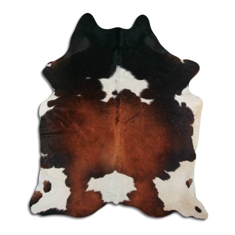 Tříbarevná hovězí kůže L