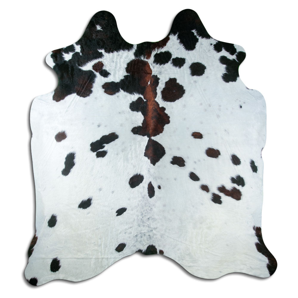 Tricolour cowhide rug XXL