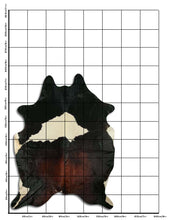 Načíst obrázek do prohlížeče Galerie, Tříbarevná hovězí kůže XL
