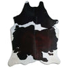 Tricolour cowhide rug XXL