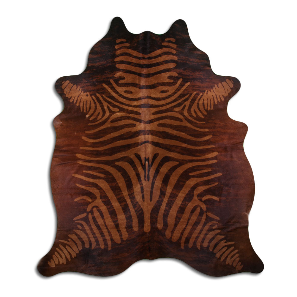 Zebro rašto karvės kailis XL