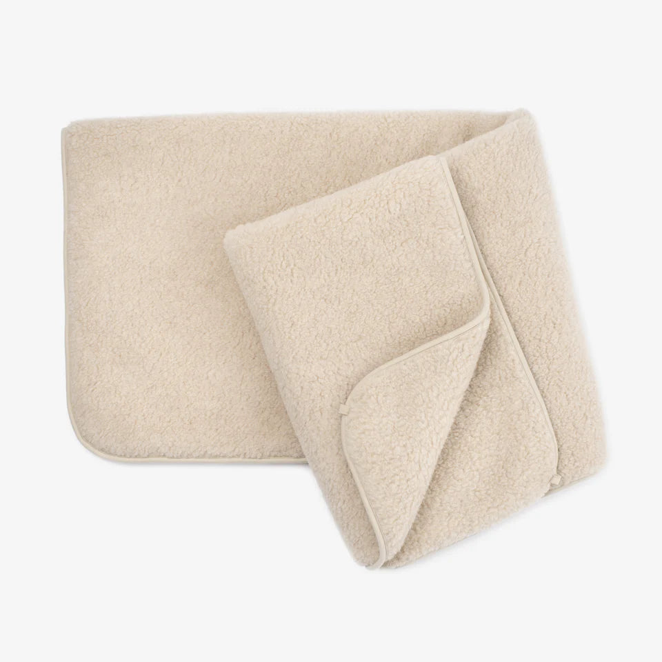 Merino wool blanket "Nut" | two-layer