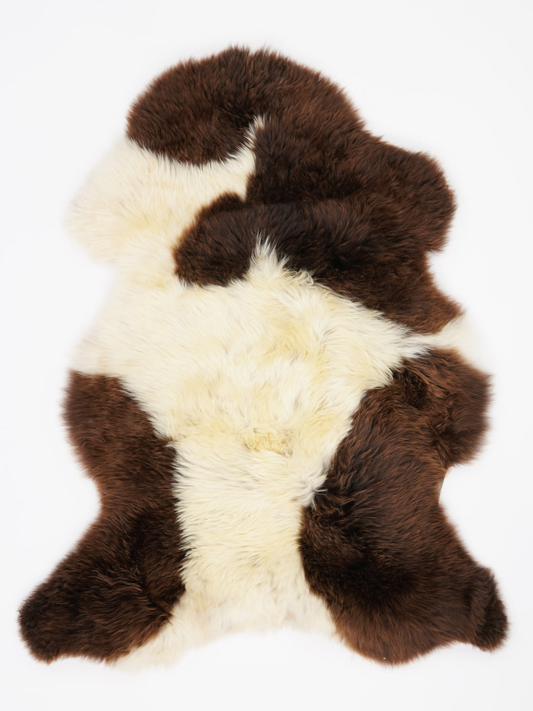 Vícebarevná ovčí kůže L