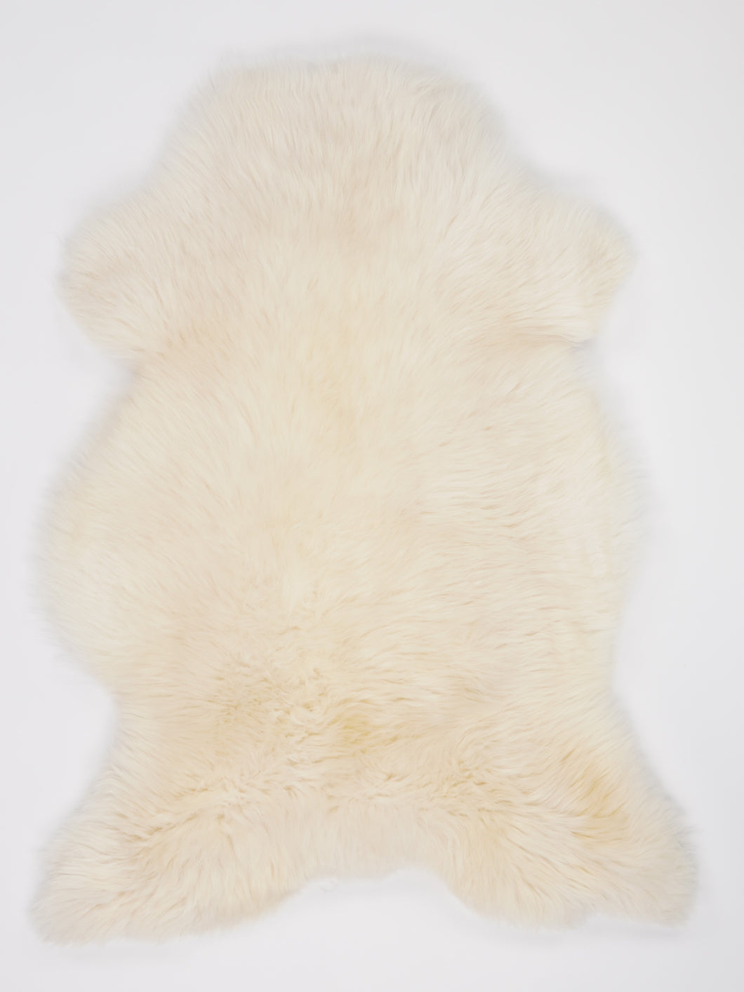 Bílá skandinávská ovčí kůže XL