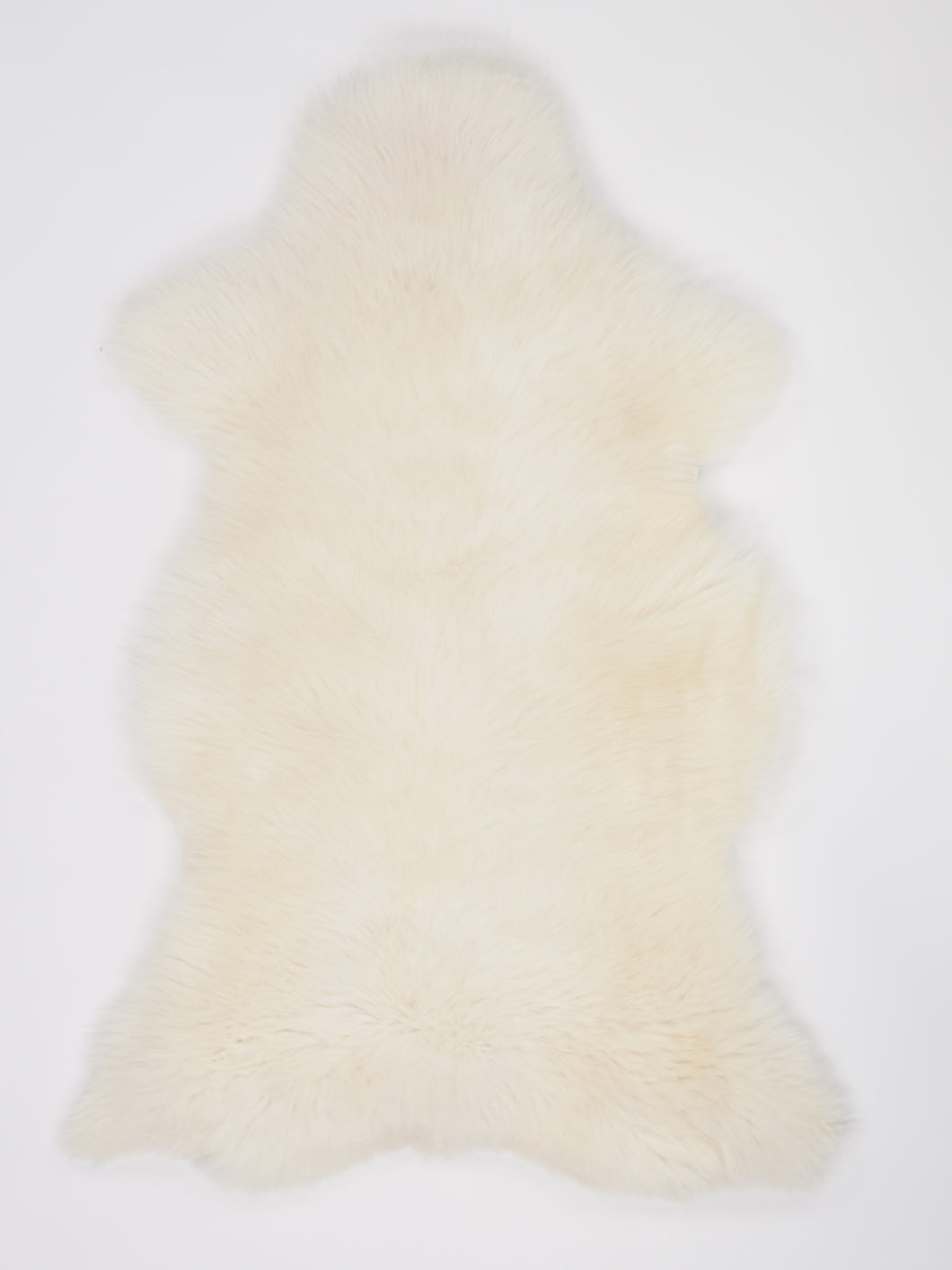 Bílá skandinávská ovčí kůže XL