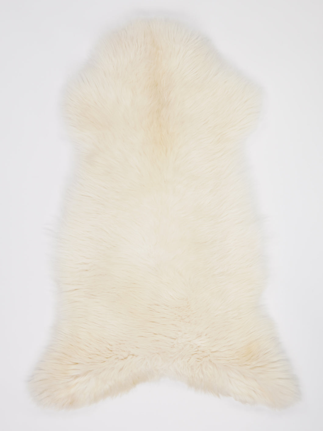 Bílá skandinávská ovčí kůže XL