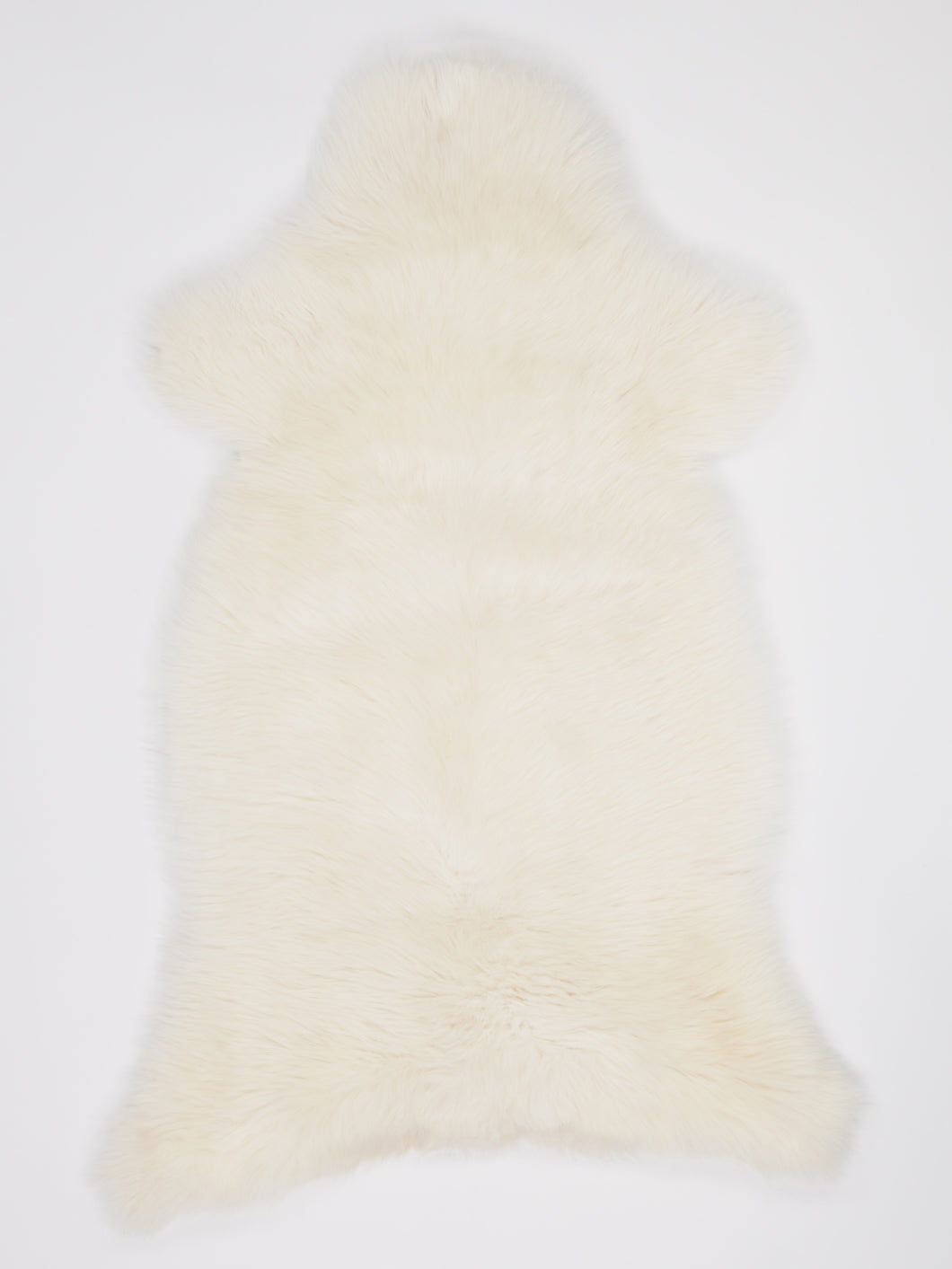 Bílá skandinávská ovčí kůže XL