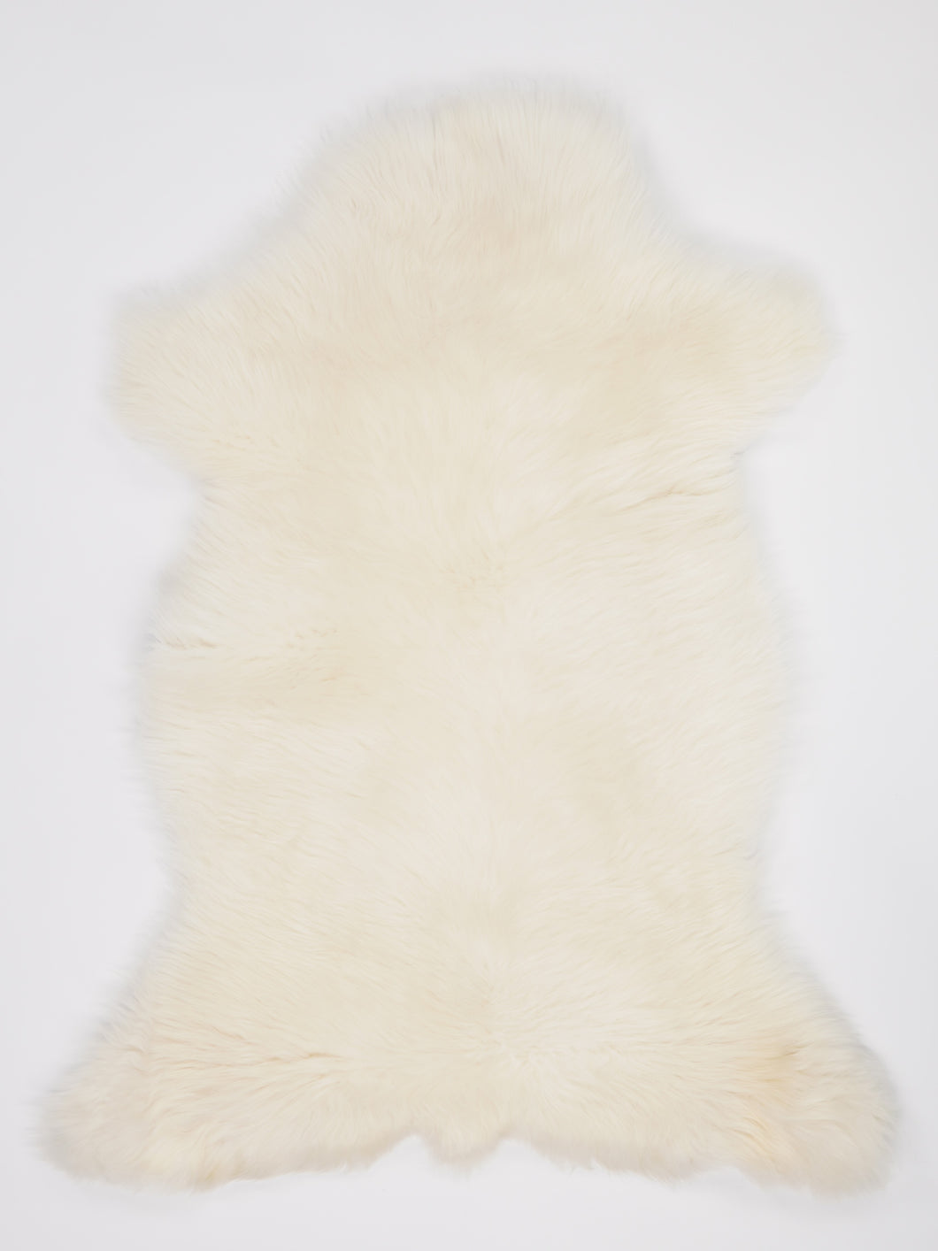 Bílá skandinávská ovčí kůže XL