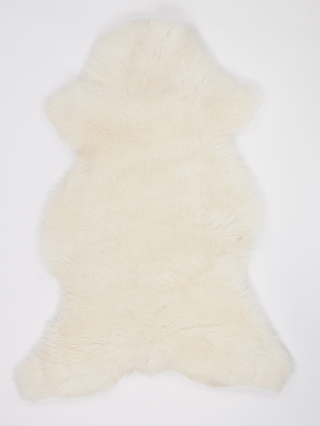 Bílá skandinávská ovčí kůže XL