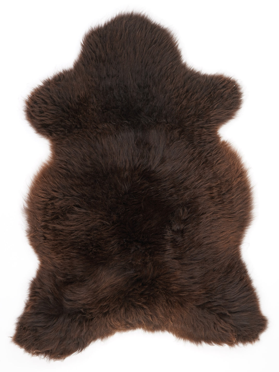 Hnědá ovčí kůže XL
