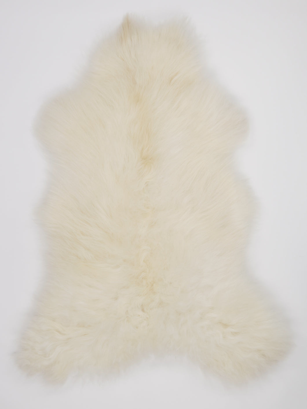 Bílá skandinávská ovčí kůže XL