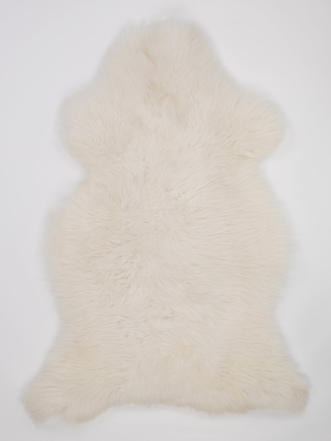Bílá skandinávská ovčí kůže XXL