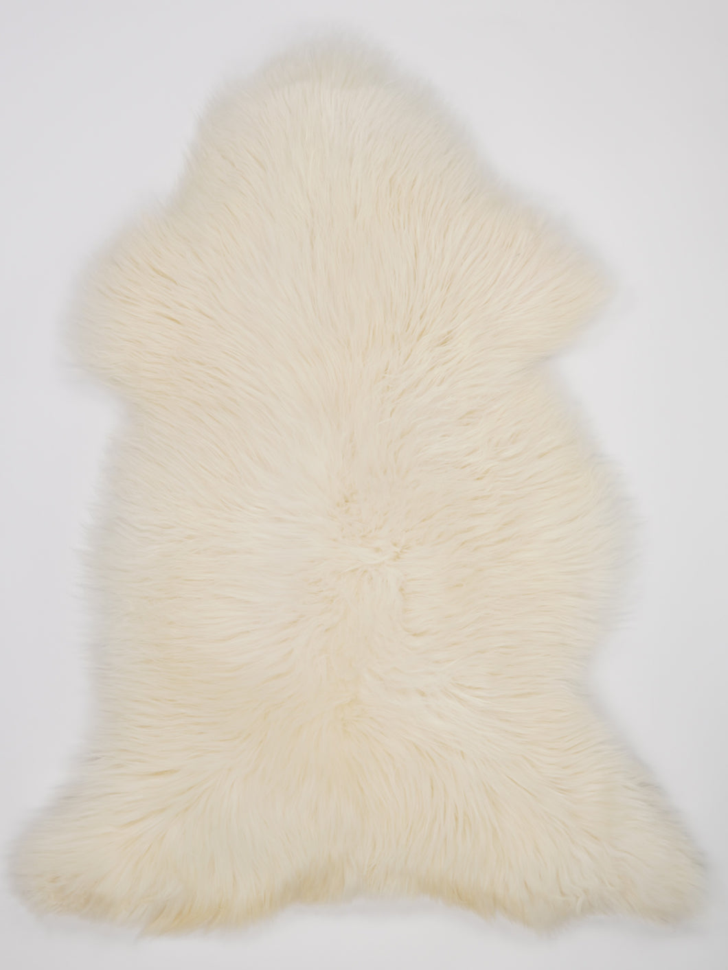 Bílá skandinávská ovčí kůže XL