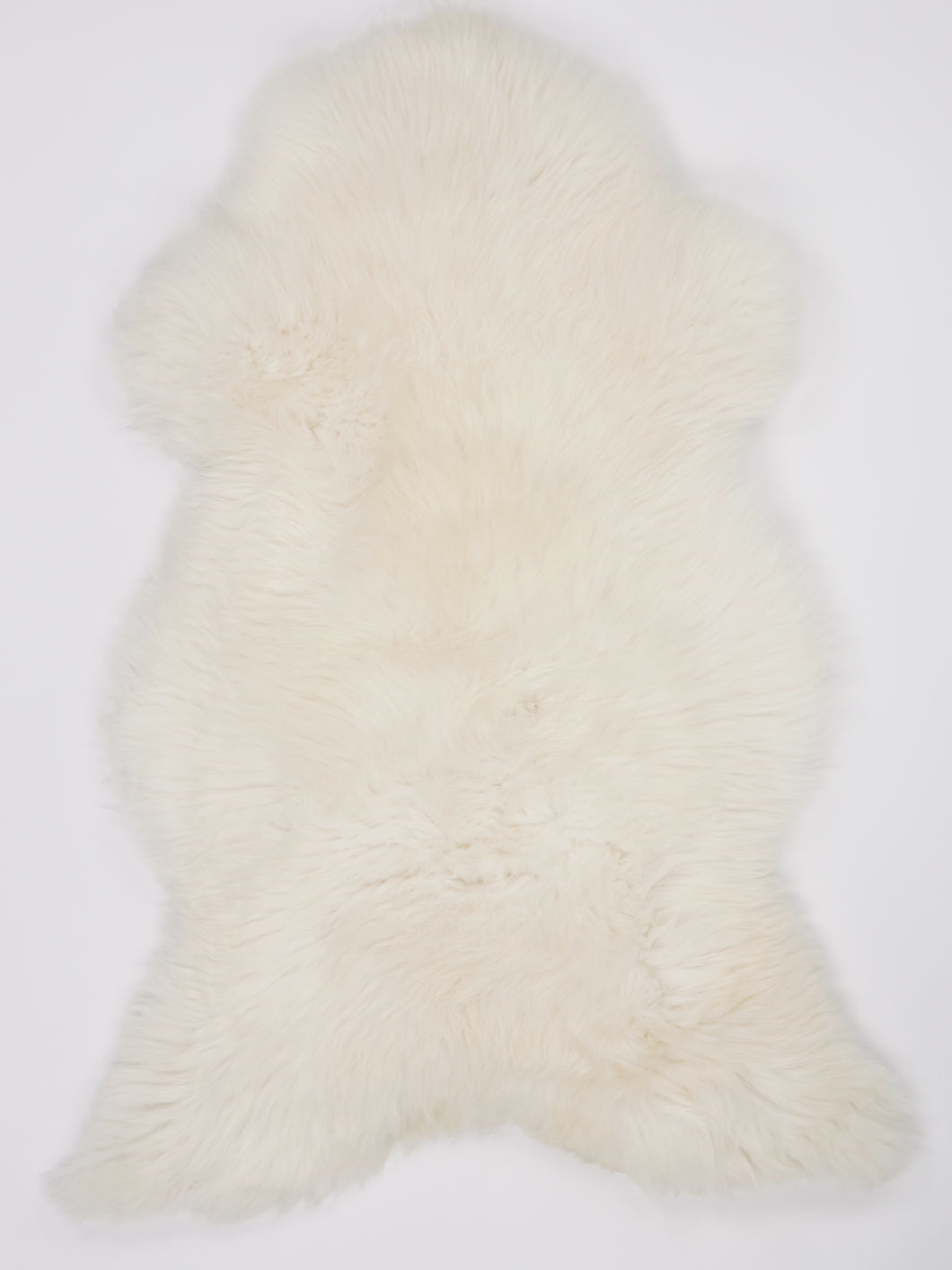 Bílá skandinávská ovčí kůže XL