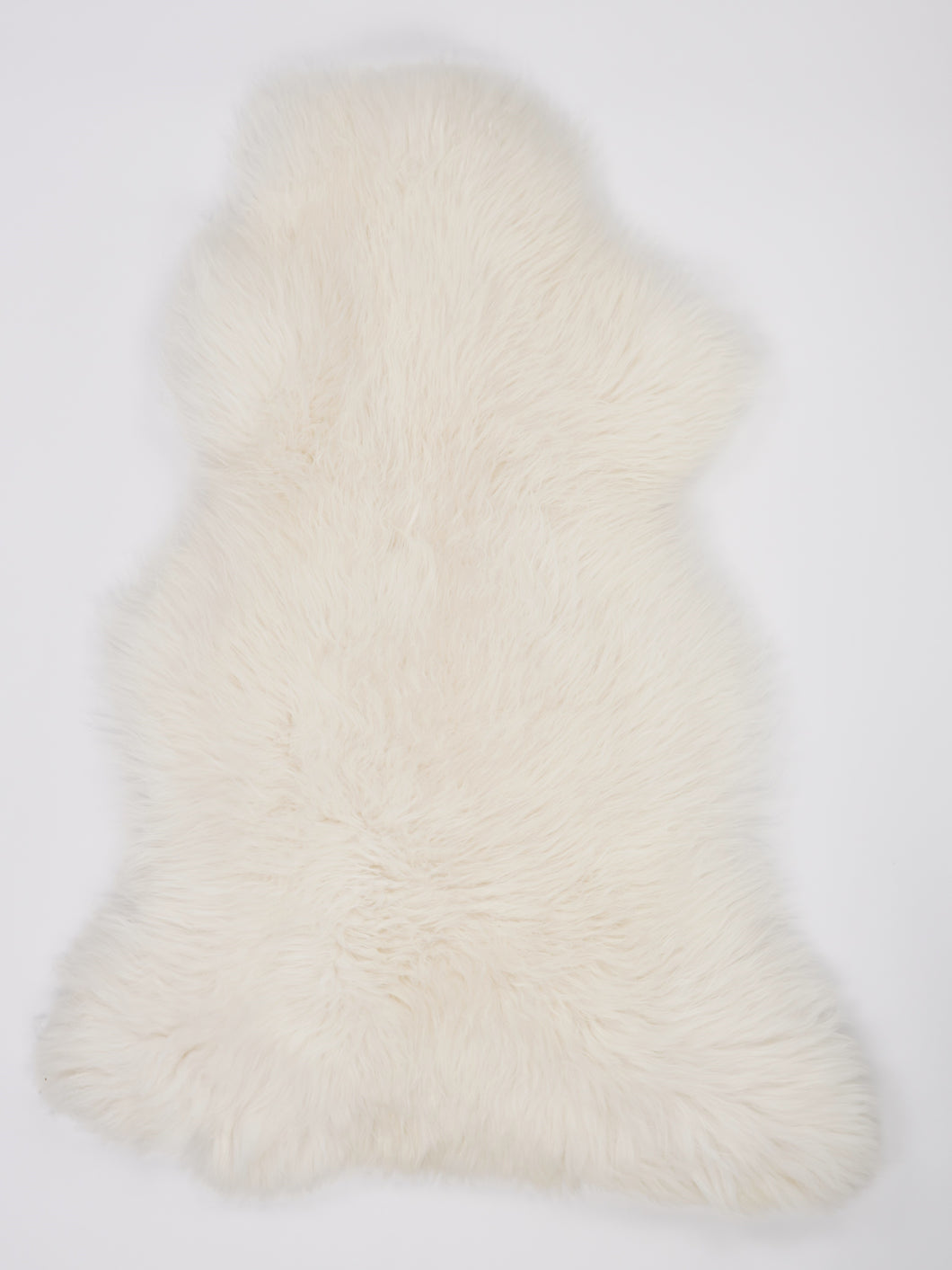 Bílá skandinávská ovčí kůže XL