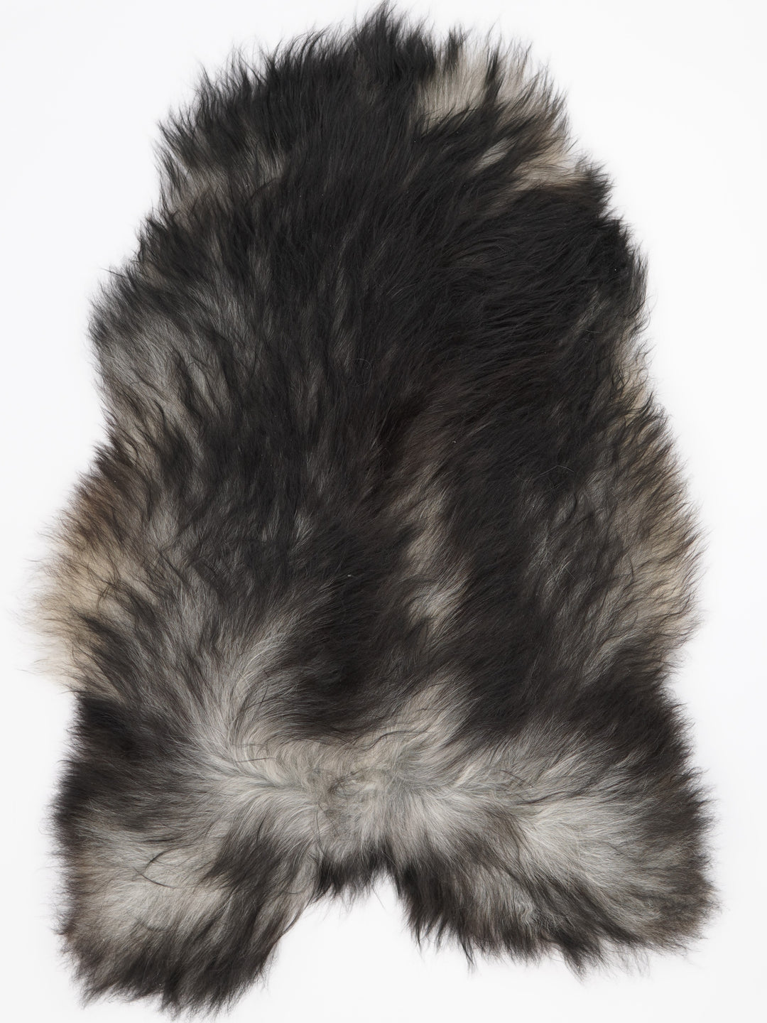 Šedá islandská ovčí kůže L