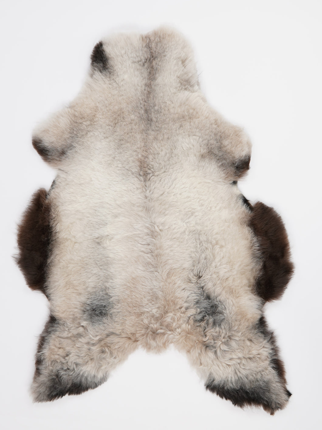 Vícebarevná ovčí kůže L