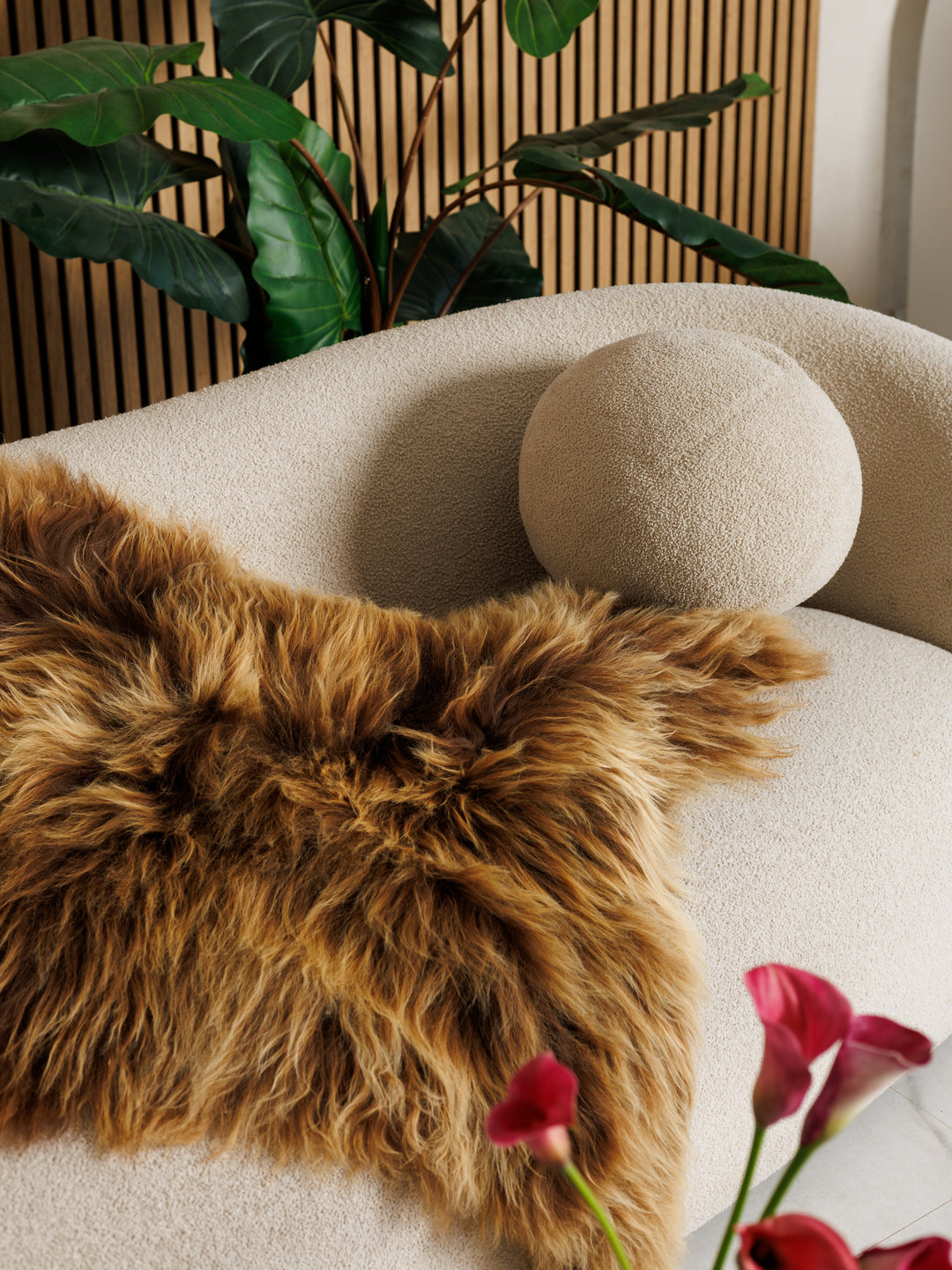 Icelandic sheepskin rug “Amber”