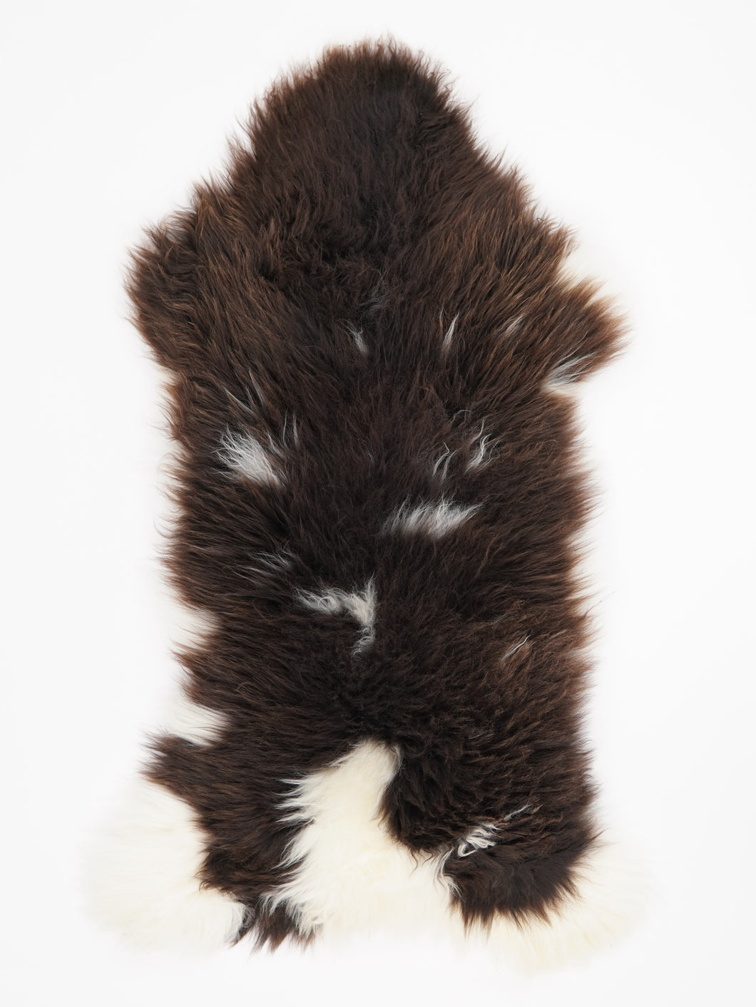 Vícebarevná ovčí kůže L