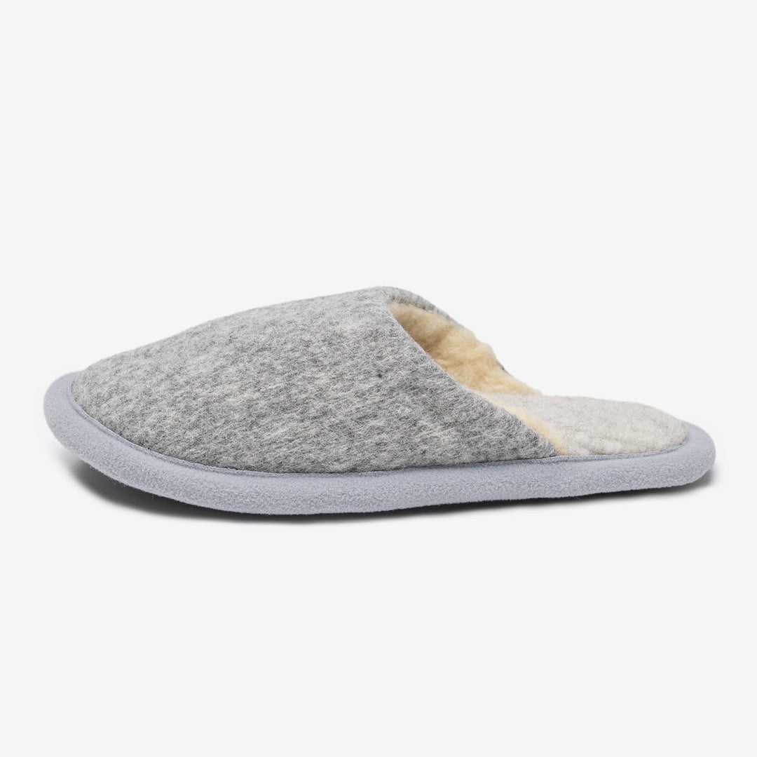 Merino wool slippers Marble