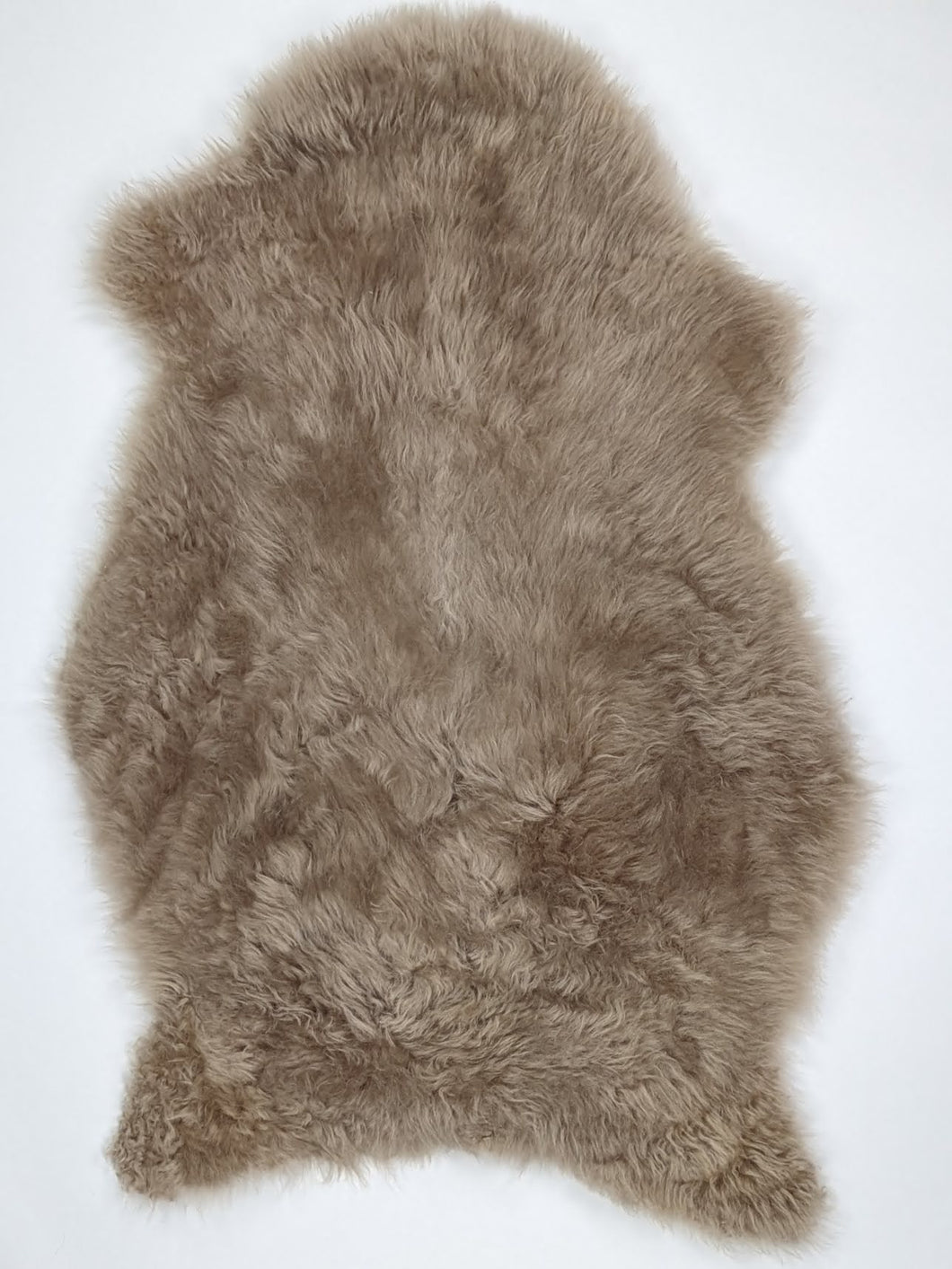 Taupe ovčí kůže L