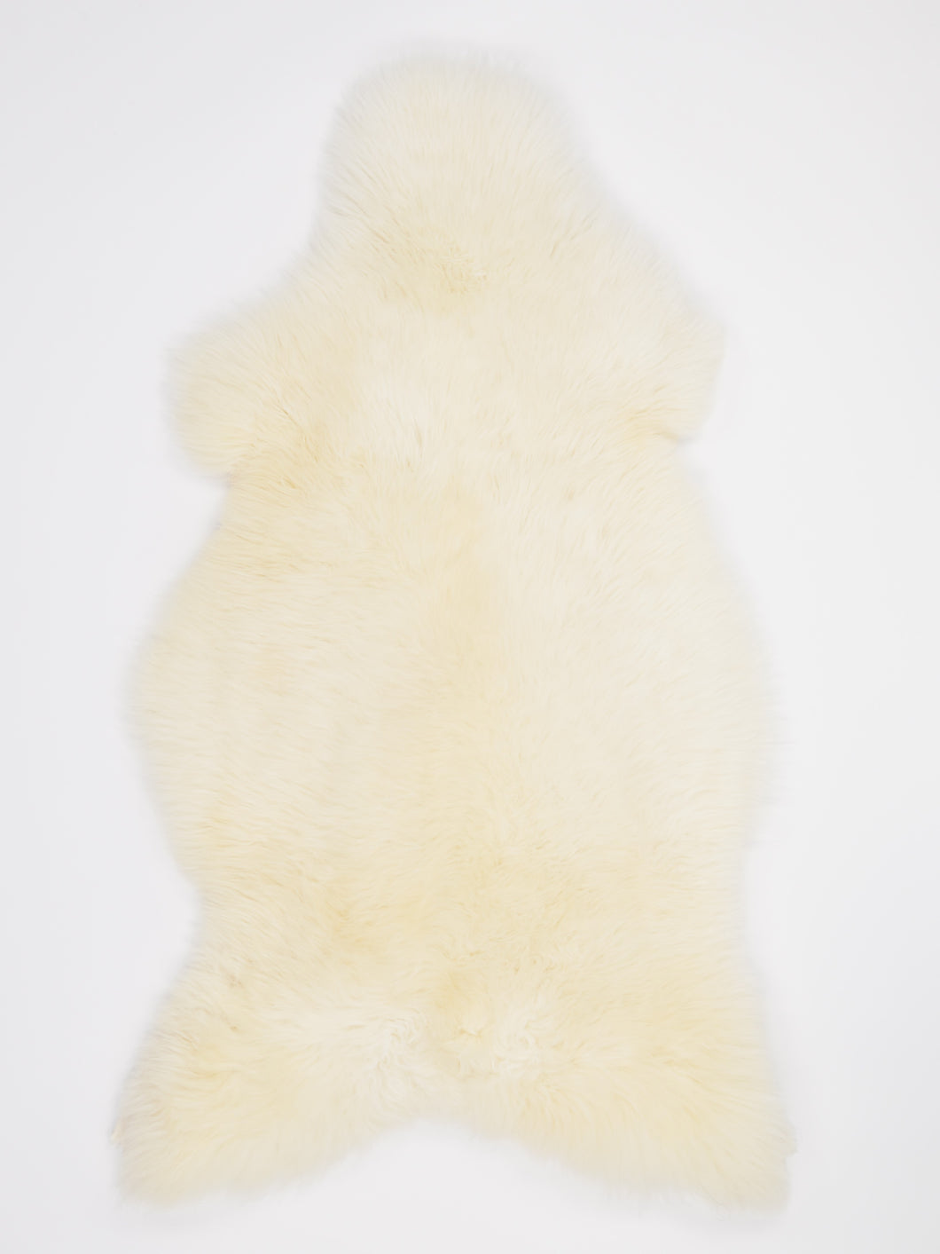 Bílá ovčí kůže XL