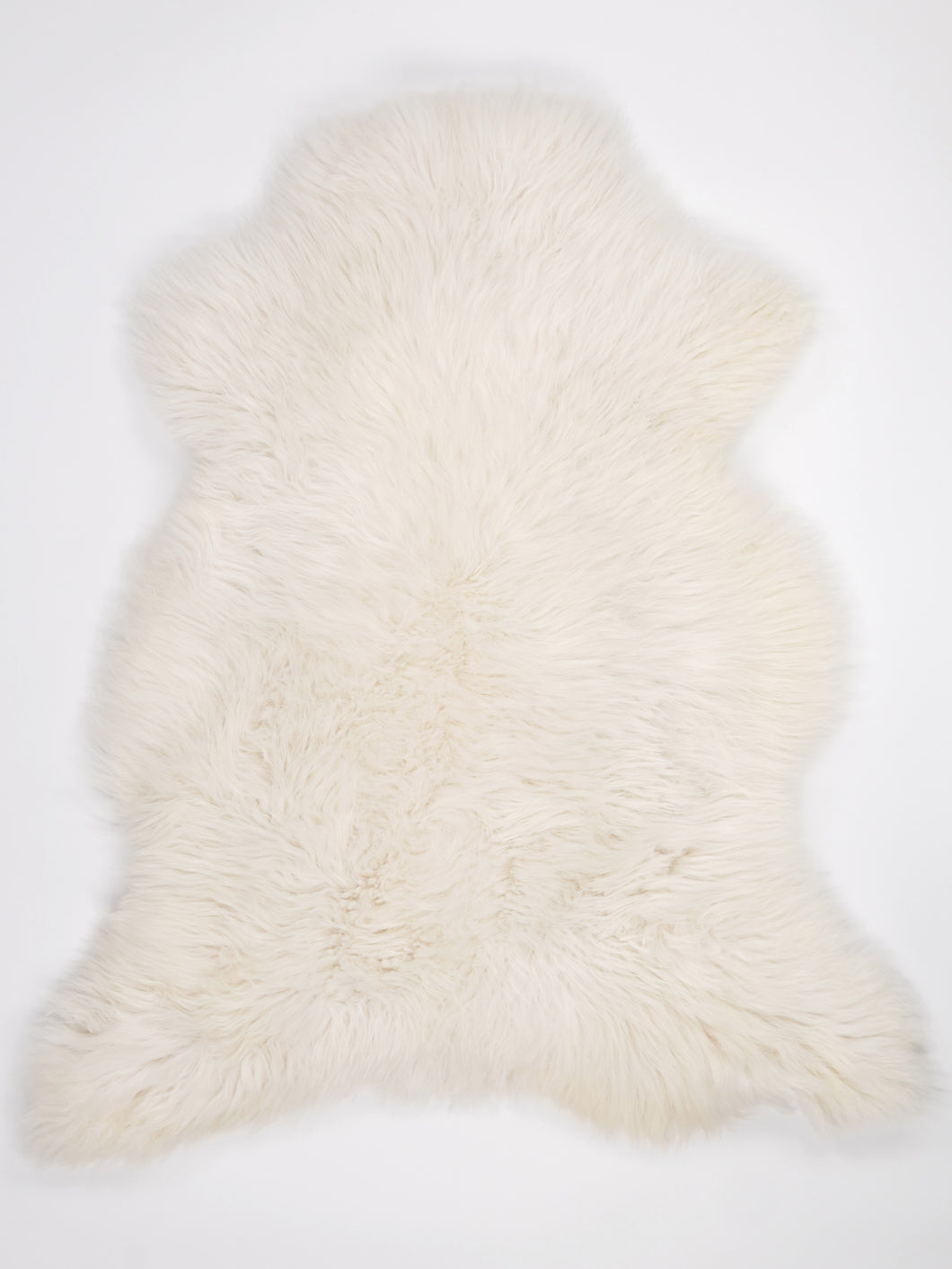 Bílá skandinávská ovčí kůže XL