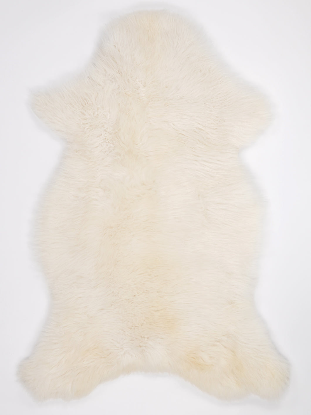 Bílá skandinávská ovčí kůže XL