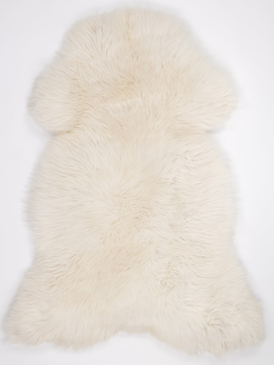 Bílá skandinávská ovčí kůže XL