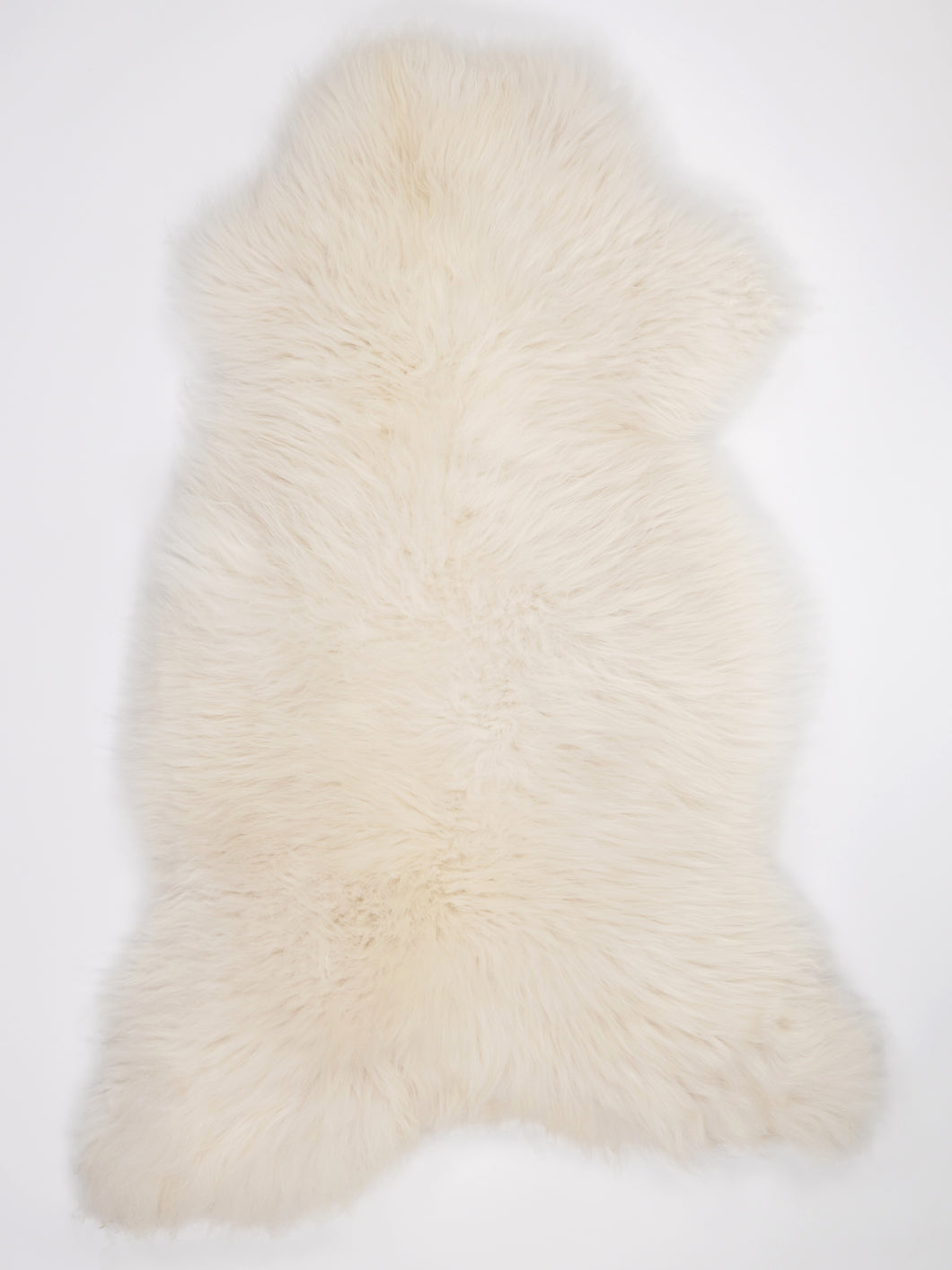 Bílá skandinávská ovčí kůže XXL
